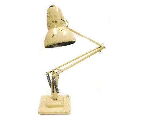 A Herbert Terry and Sons Limited cream Anglepoise lamp. (AF)