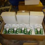 13 x boxes (5 per box) 40w warm light bulbs E14 SES