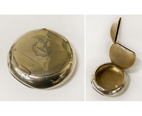 H/M SILVER (BIRMINGHAM 1912) ELKINGTON &amp; CO SNUFF/VESTA COMBINATION BOX 66.8 GRAMS APPROX