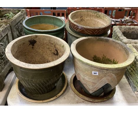 COLLECTION OF CERAMIC POTS