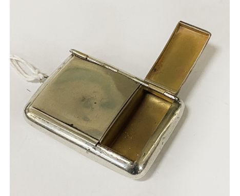 H/M SILVER (BIRMINGHAM MARK 1912) WILLIAM HUTTON SNUFF/PILL BOX 58 GRAMS APPROX