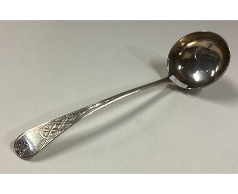 A large novelty silver toy toddy ladle. Birmingham 1815. By Thornton. Approx. 27 grams. Est. £40 - £60.