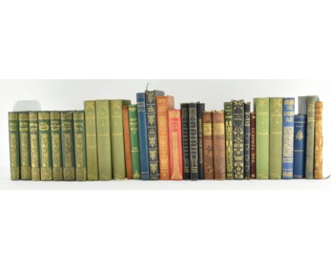 Bindings. A collection of early 20th century Edwardian pocket editions of popular works. The lot comprising Poems by Elizabet