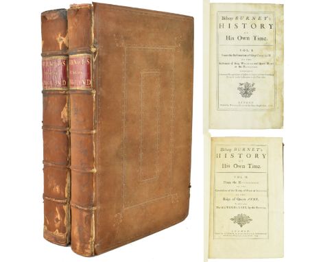 British history. 1724-1734 Bishop Burnet's History of His Own Time. Vol I. from the Restoration of King Charles II to the Set