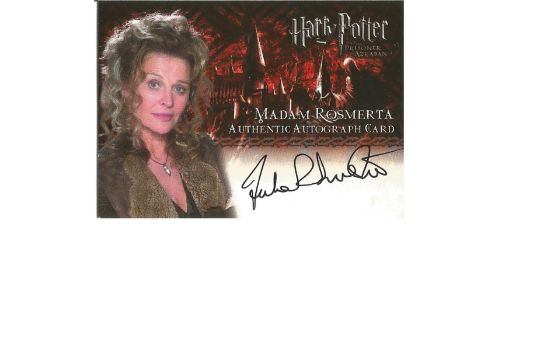 Julie Christie As Madam Rosmerta Signed Harry Potter Collection Autographed Artbox Trading Card