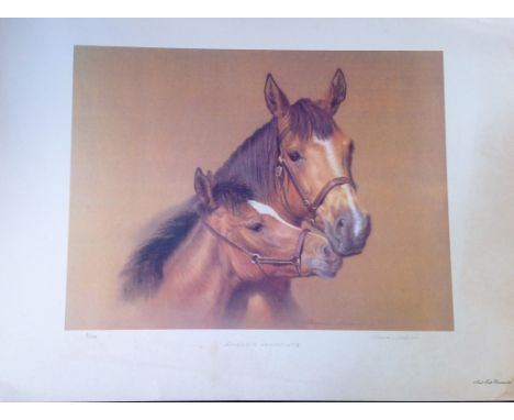 Tender Moments colour print by Thomas Newman. Signed by artist. Numbered 4/250. Approx size 29x20. Good Condition. All signed