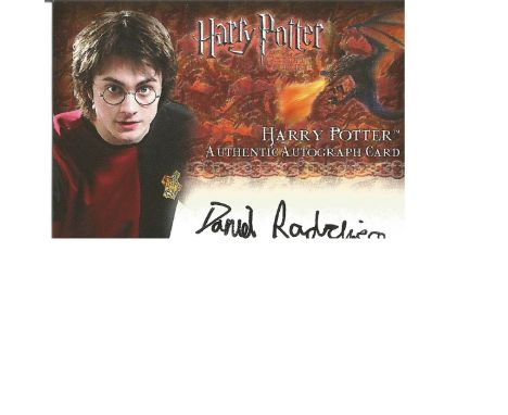 Daniel Radcliffe signed Harry Potter Goblet of Fire autographed Artbox trading card. Each card has. Good Condition. All signe