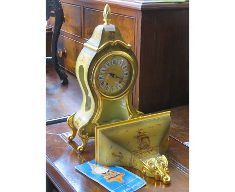 DECORATIVE GILDED BRACKET CLOCK BY ZENITH 
