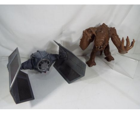 Star Wars - a vintage Star Wars Rancor figure and a vintage Darth Vader TIE Fighter both boxed (new pictures added), conditio