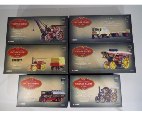 Corgi - six diecast steam related vehicles in original boxes from the Vintage Glory of Steam Collection comprising 80104, 802