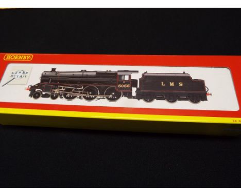 Model railways - Hornby OO gauge LMS 4-6-0 class 5P5F locomotive op no 5055, super detail, # R 2257, appears mint in original