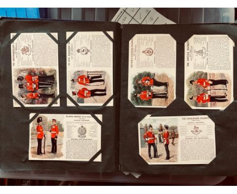 ALBUM CONTAINING APPROXIMATELY 127 BRITISH ARMY RELATED POSTCARDS- MAINLY GALE &amp; POLDEN

 