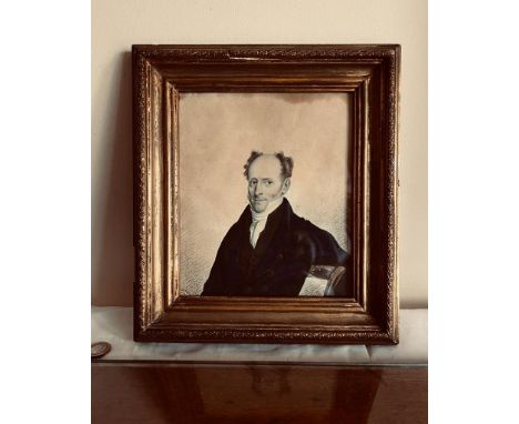 WATERCOLOUR PORTRAIT OF AN UNKNOWN GENTLEMAN.

 