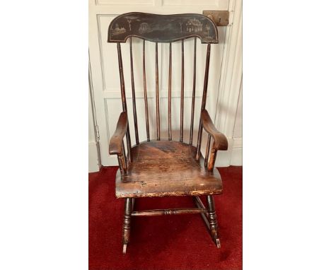 VICTORIAN STICK BACK ROCKING CHAIR

 