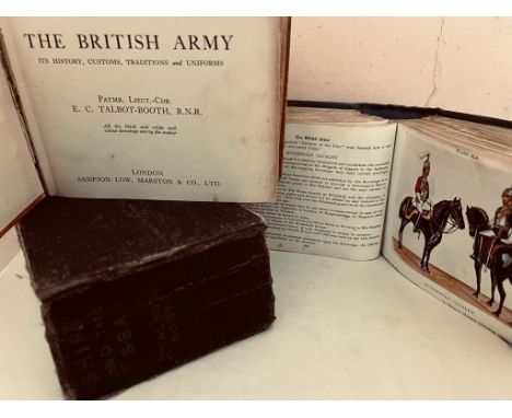 TALBOT BOOTH 'SHIPS AND THE SEA' PLUS TWO VOLUMES 'THE BRITISH ARMY' EX-LIBRARY COPIES

 