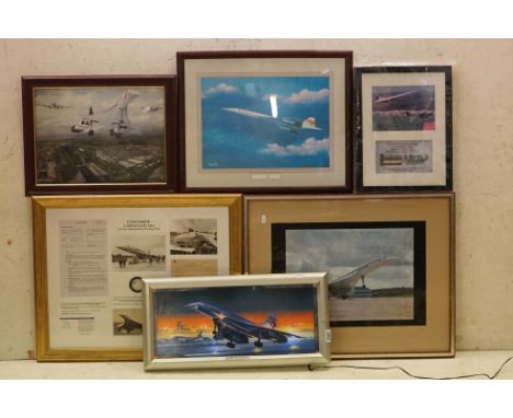 Concorde - Montage titled ' Concorde, a supersonic era ' commissioned for the Royal Mint including Coin, Photographic images 