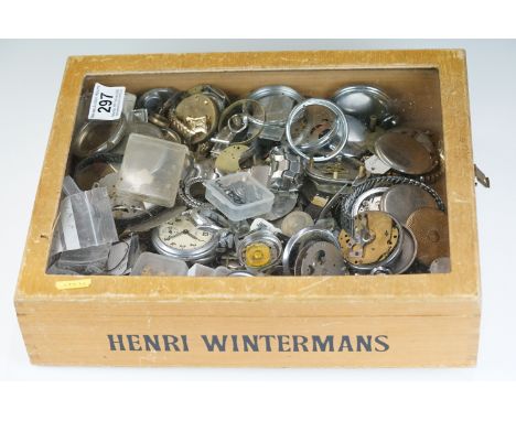 Vintage watch movements, to include Swiss examples