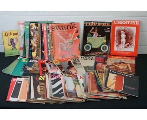A collection of vintage 1960's / 1970's adult erotic glamour magazines 