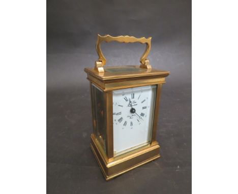 A French brass carriage clock