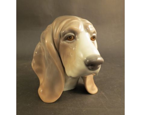 A Lladro figure of spaniel head