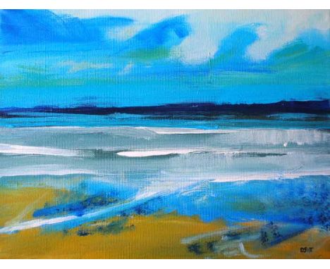Duncan Thrussell Seascape Observations (Type 1),  9x12 inch, acrylic on canvas, signed, unframed, ready to hang  Posting by C