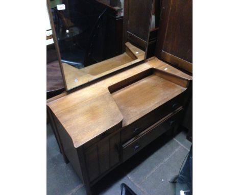 LIGHT OAK RETRO DRESSING TABLE, W103CM