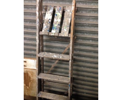 LARGE WOODEN STEP LADDERS