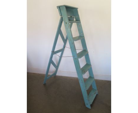 A large step-ladder in original paint