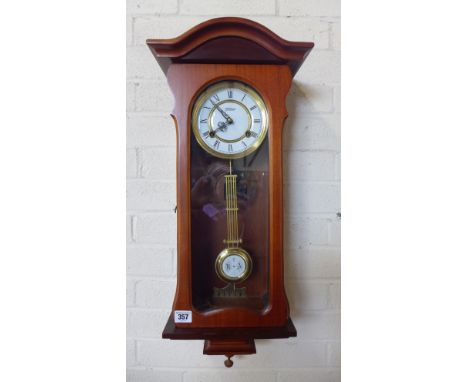 A modern Vienna style wall clock, striking on a gongCondition report: Working in saleroom 