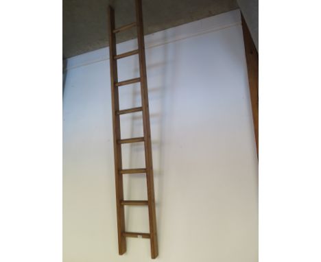 Eight rung ladder waxed for decorative use - Height 196cm