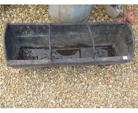 A cast iron trough - 92cm x 31cm x 29cm high