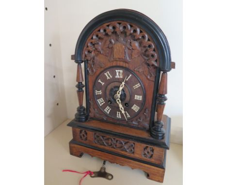 A 19th century Black Forest table cuckoo clock with 8 day movement, Roman numerals to chapter ring - working in the saleroom