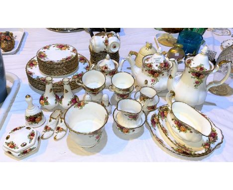 A large quantity of Royal Albert Old Country Roses dinner and teaware; etc - All first qualityvery minor wear to a couple of 