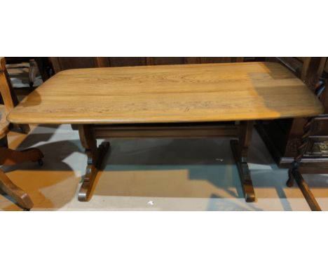 An Ercol modern large coffee table 128cm x68cm 