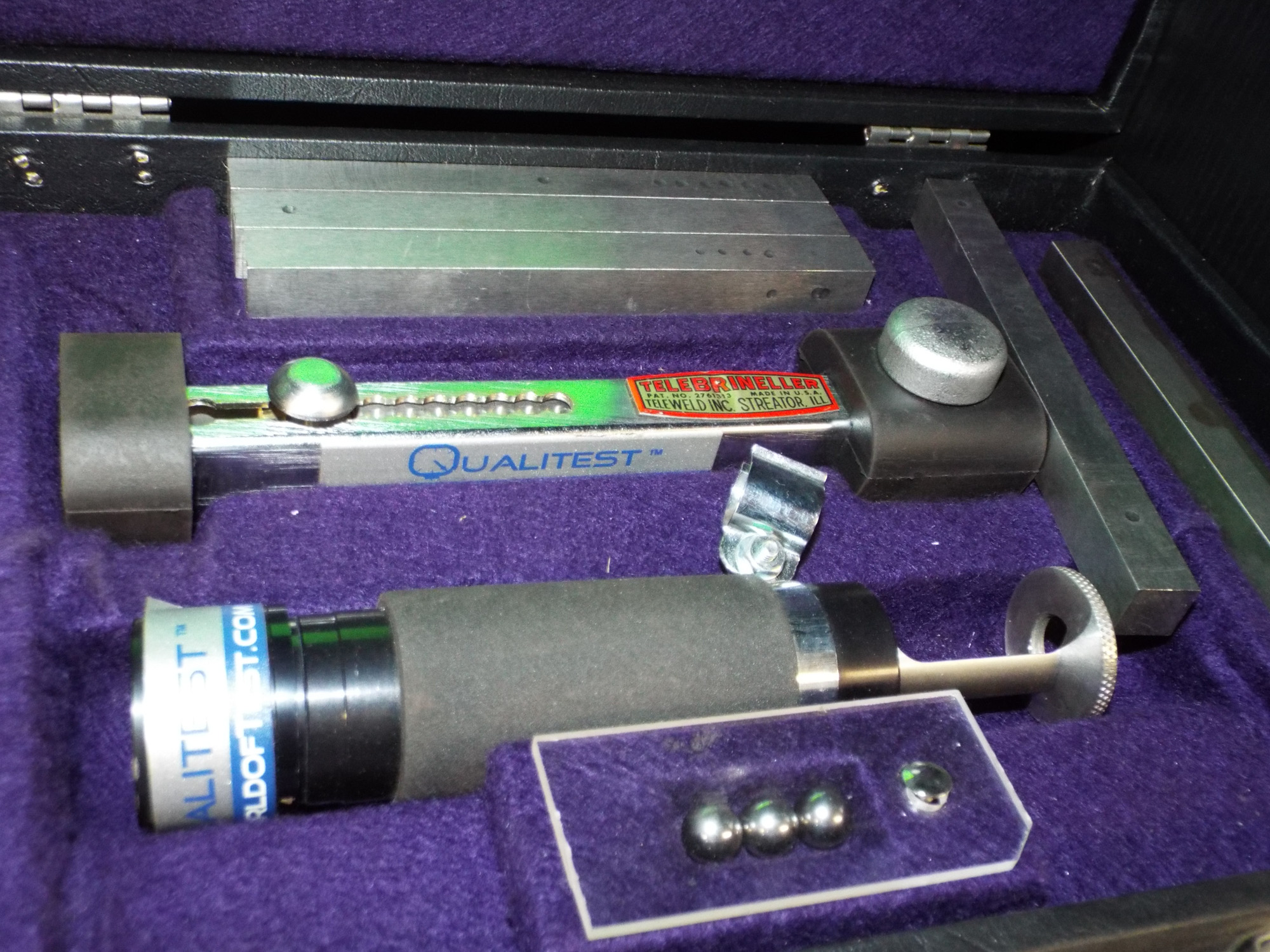 TELEWELD TELEBRINELLER BRINELL PORTABLE HARDNESS TESTING KIT