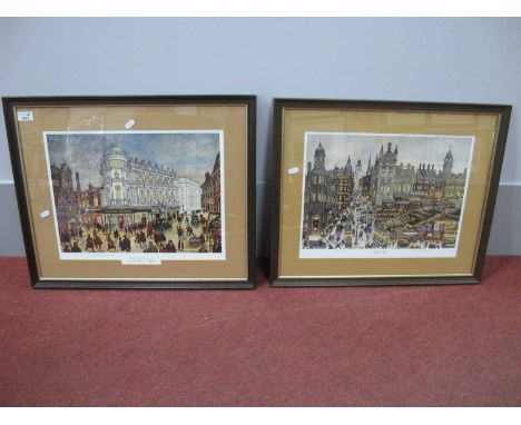 George Cunningham 'Lyceum Theatre Sheffield', limited edition colour print of 850, 30.5 x 41.5cm, and 'Rag N Tag' 30 x 41.5cm