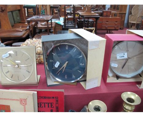 Kienzle International Chronoquartz Mantle Clock, 14cm wide and two boxed automatic examples (3)