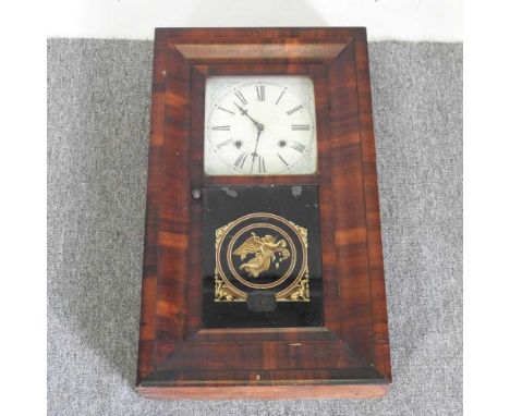 A 19th century American shelf clockOverall condition is scruffy and dirty. Does not run and shows wear and signs of age.