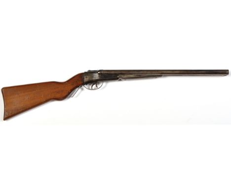 A Child's tin plate model double barrel shotgun pattern toy, by A. H. Fox Gun Company, Philadelphia, possibly Ansley no. 4, t