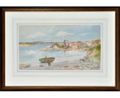 Thomas Swift Hutton
(1860- after 1935)
HOLY ISLAND
signed
watercolour
23 x 42.5cms; 9 x 16 1/2in.
