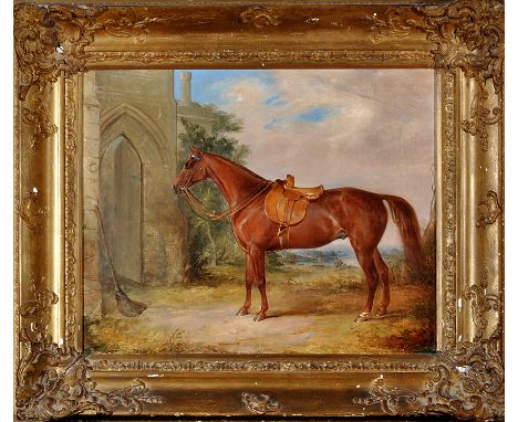 Thomas Robertson
(1823-1866)
A PORTRAIT OF THE LINDEN PALFREY BELONGING TO MRS. TATE OF BANK HOUSE, ALNWICK, PAINTED WITH HUL