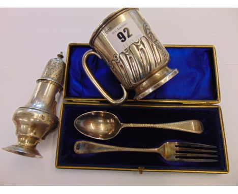 A small qty of hallmarked Silver
