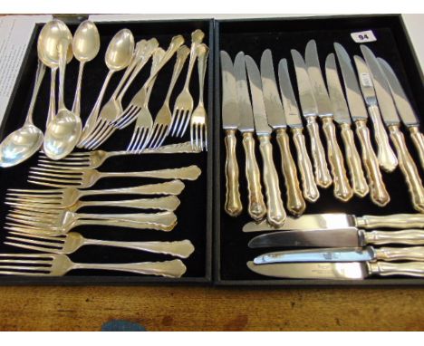 A qty of hallmarked Silver flatware approx. 1400 grams