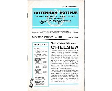 Tottenham Hotspur v Chelsea 1964 January 4th FA Cup Third Round