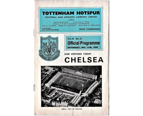 Tottenham Hotspur v Chelsea 1965 December 11th League 