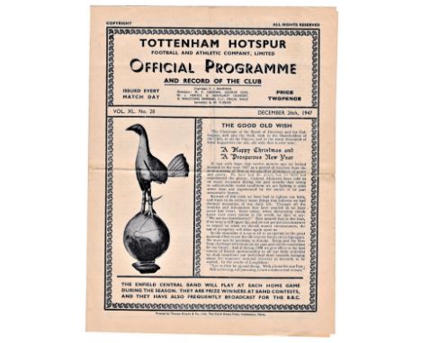 Tottenham Hotspur Reserves v Chelsea Reserves 1947 December 26th Football Combination horizontal &amp; vertical creases team 