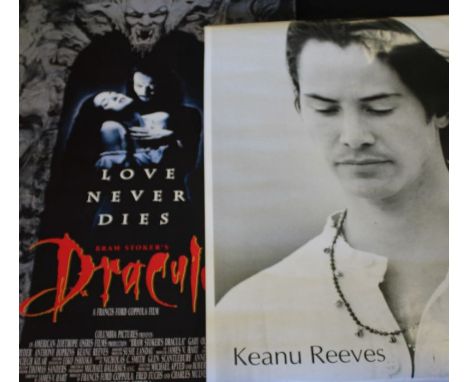 Bram Stoke's Dracula (1992) - portrait film poster, starring Gary Oldman, 99cm x 68cm, and a poster depicting Keanu Reeves (2
