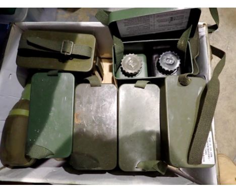 Thirteen army canteens. Not available for in-house P&amp;P 