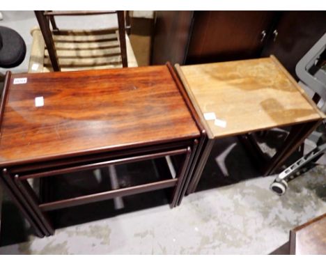 Oak three table set. Not available for in-house P&amp;P 
