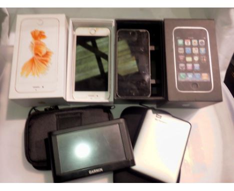 Two iPhones a Garmin satnav and a my password, all untested. UK P&amp;P Group 2 (£20+VAT for the first lot and £4+VAT for sub